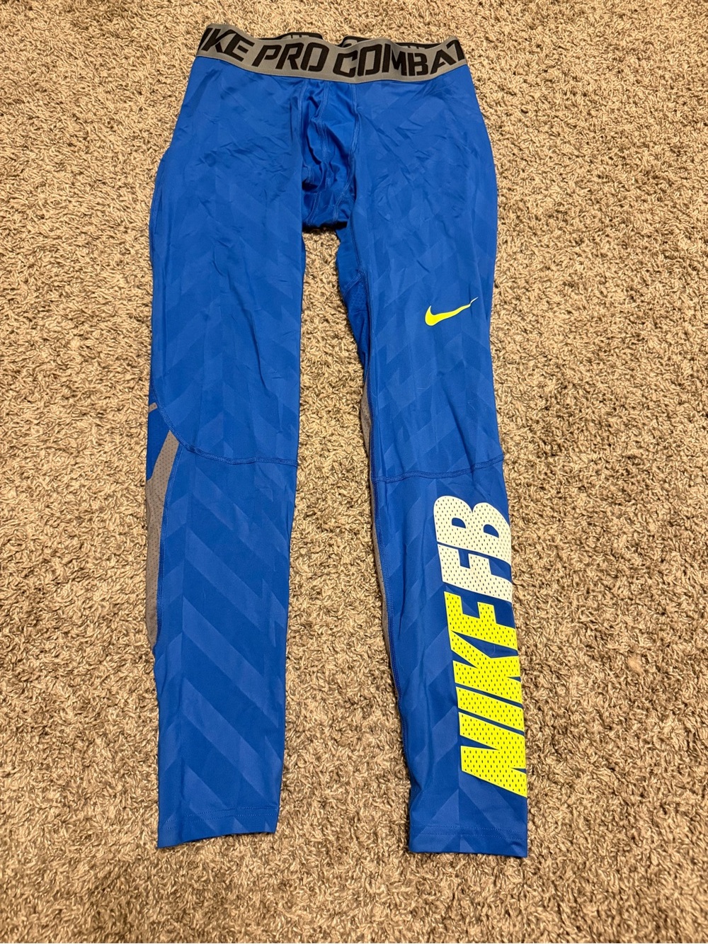 Nike Pro Combat Men’s Blue Compression Tights